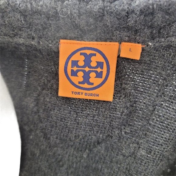 Tory Burch Wool Cardigan Sweater Chunky Large - Picture 7 of 7